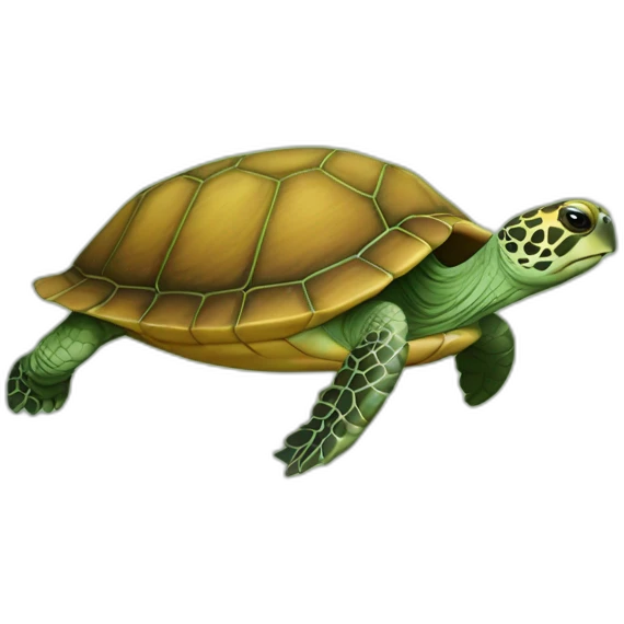 Tortue sur un écureuil emoji
