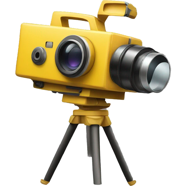yellow movie camera emoji