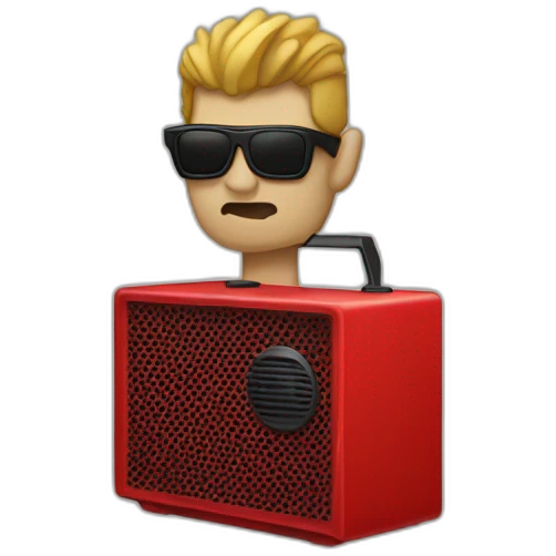 Depeche Mode - Red speaker in a mountain emoji