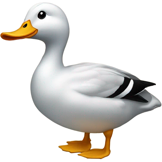 Duck with present  emoji
