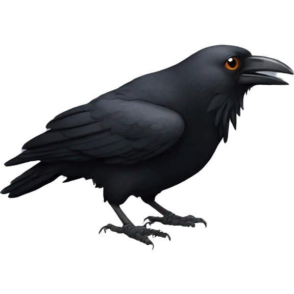 crow poops emoji