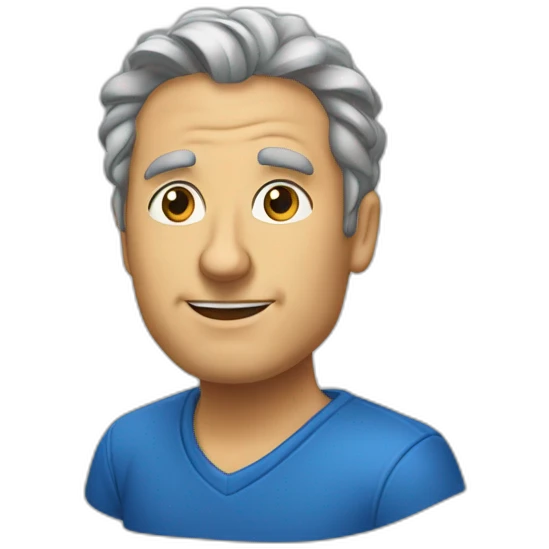 Peter-Wricht-crète-bleu emoji