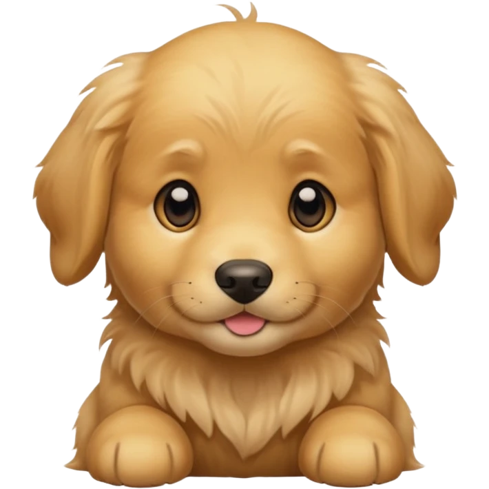 Golden retriever puppy emoji