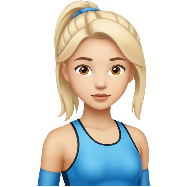 confident girl in sportswear emoji