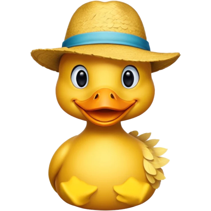 carnival duck with hat emoji
