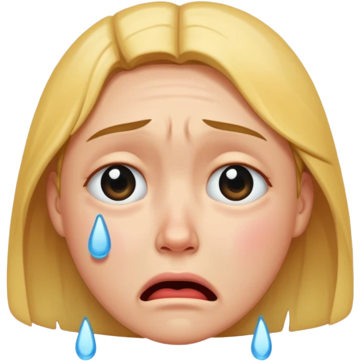 crying face emoji, expressive and clear emoji