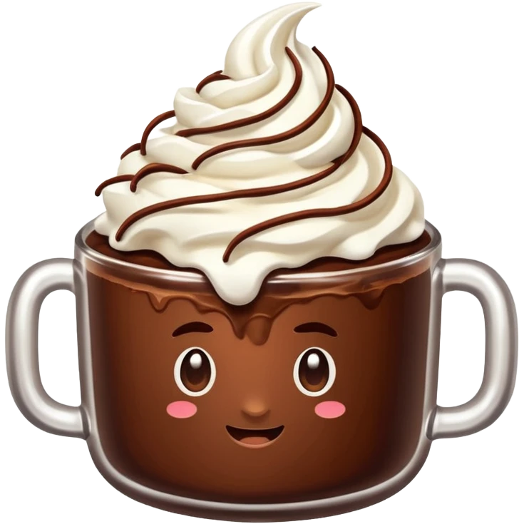 Cacao with whipping cream  emoji