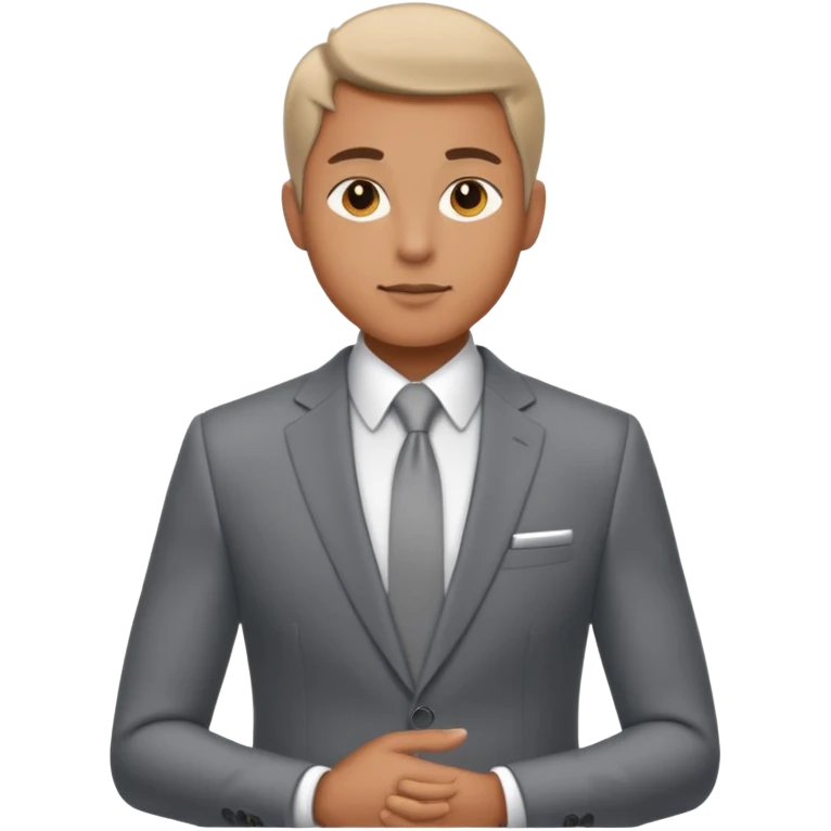 добавь спортивное тело в крутом деловом костюме  emoji