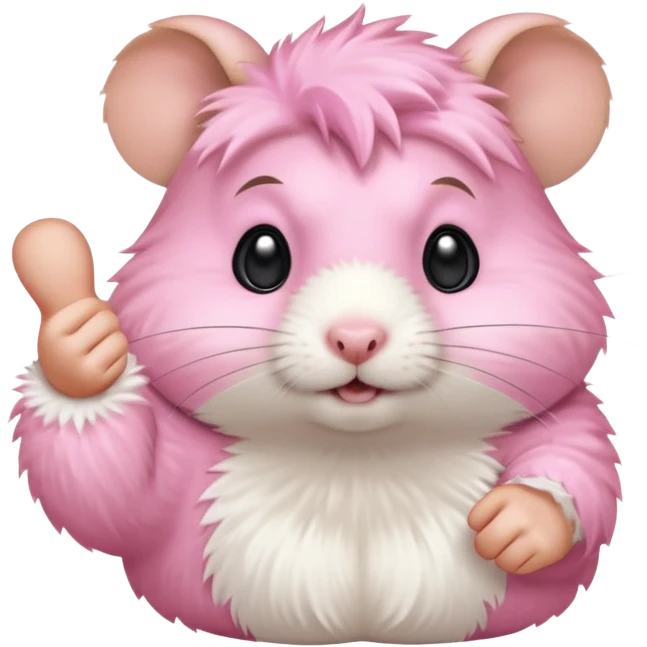 hamster hand giving a thumbs down emoji