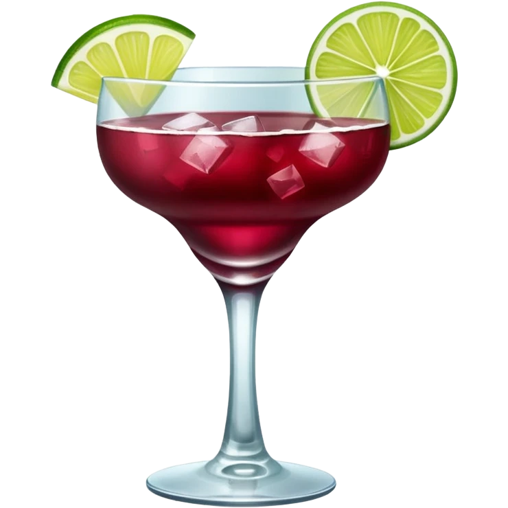 burgundy coloured cocktail emoji