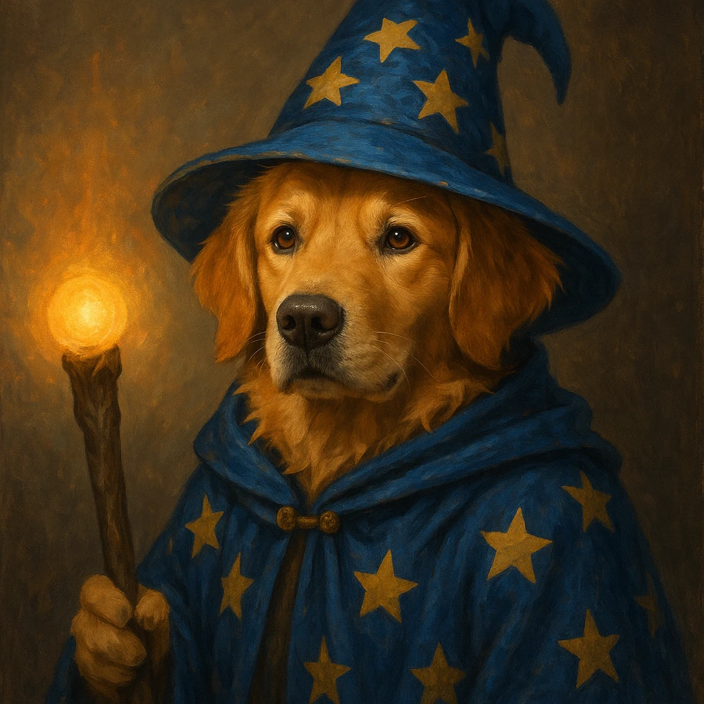 wizard dog emoji
