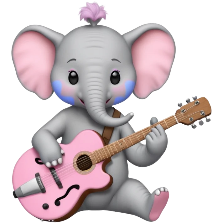 Horton the Elephant drums  Hairless cats on guitar emoji