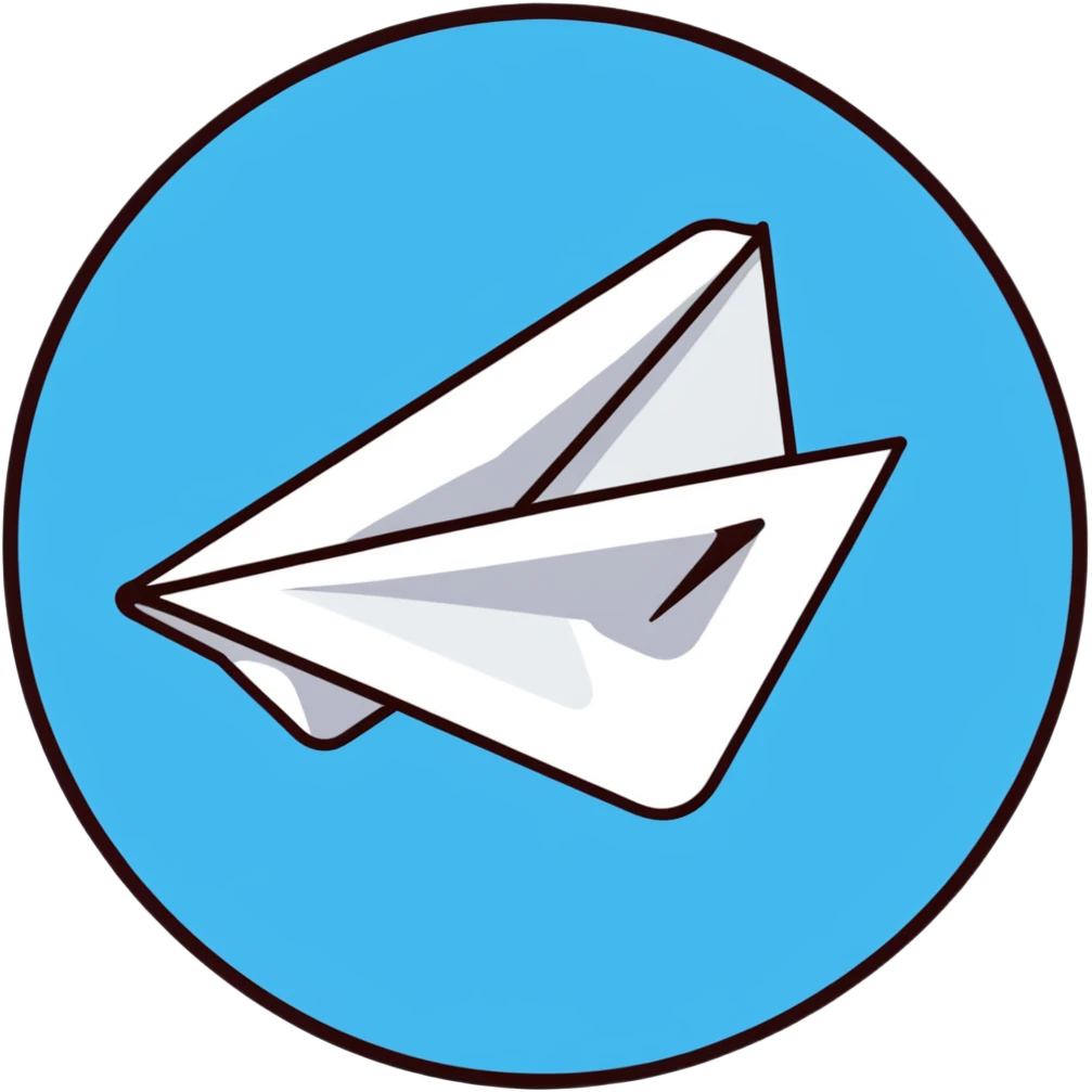 cute Telegram messenger app icon emoji