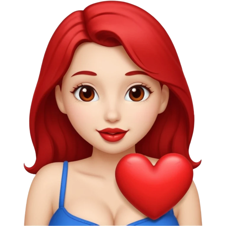 girl big big boobs shape kiss  emoji