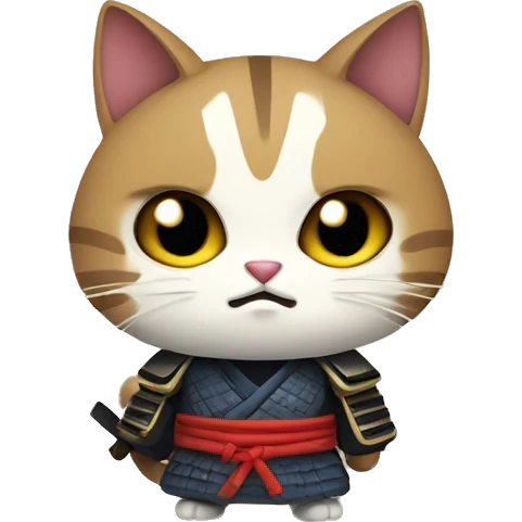 samurai cat emoji