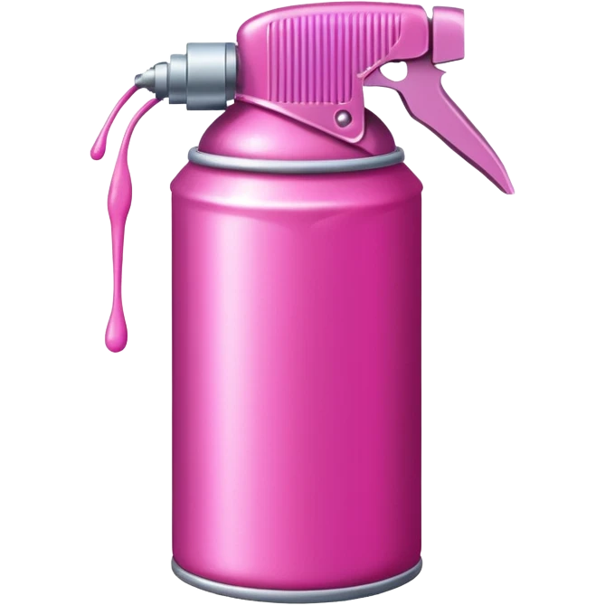 Сделай баллончик с розовой краской emoji