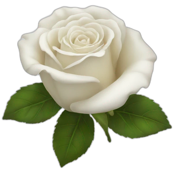 white rose emoji