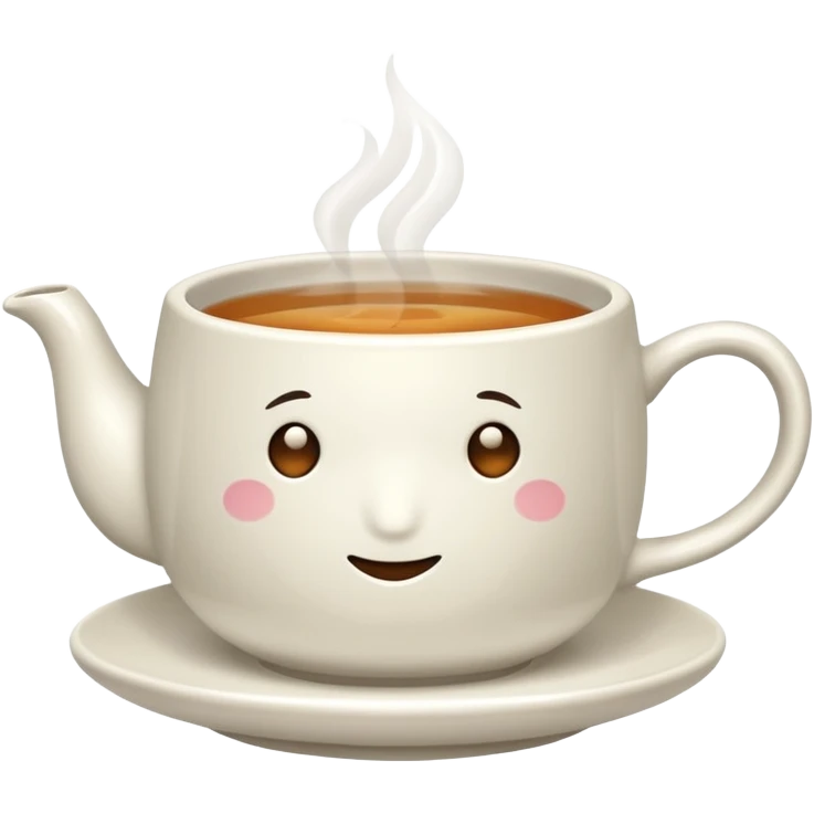 White cup of tea emoji