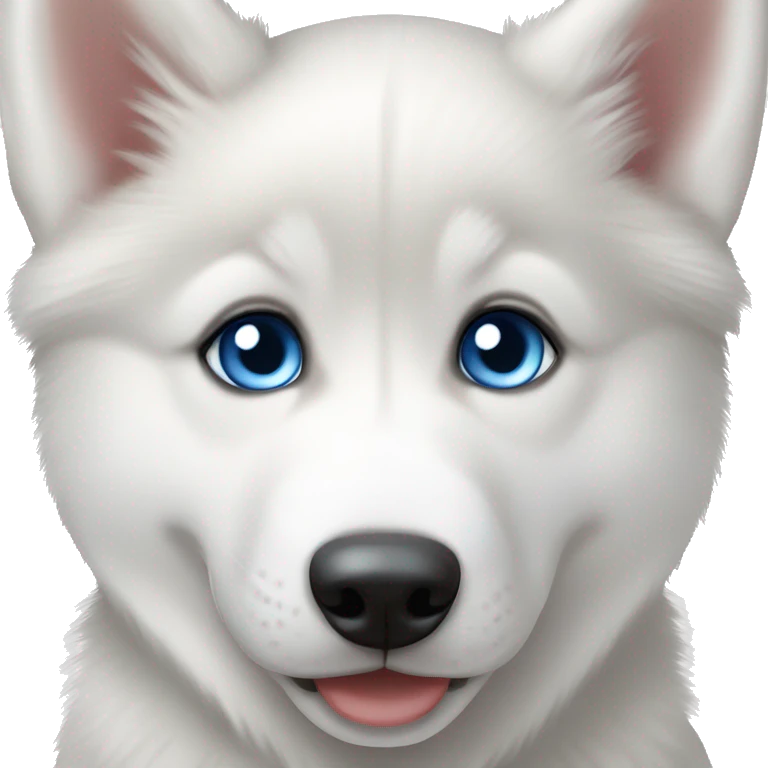 siberian husky puppy with blue eyes emoji
