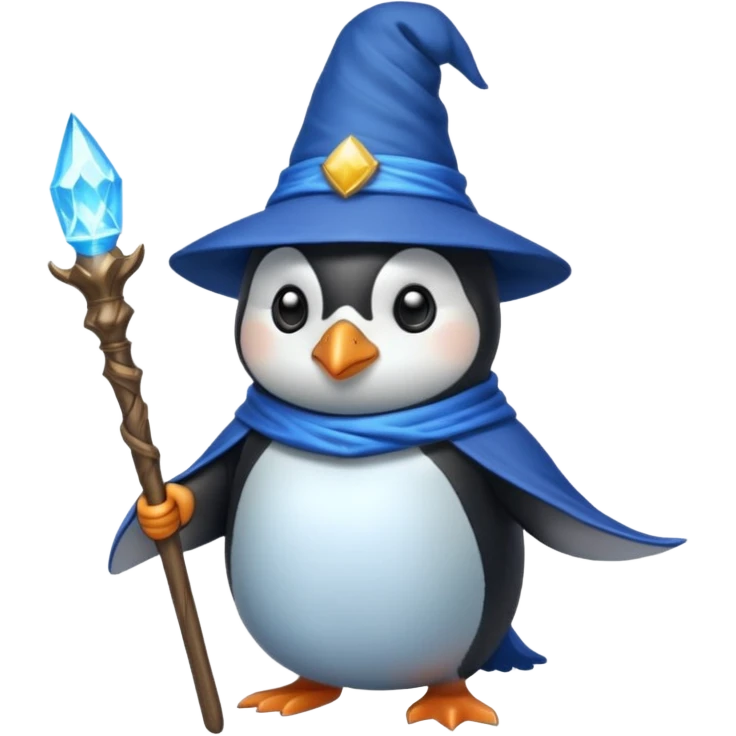 Penguin Wizard emoji