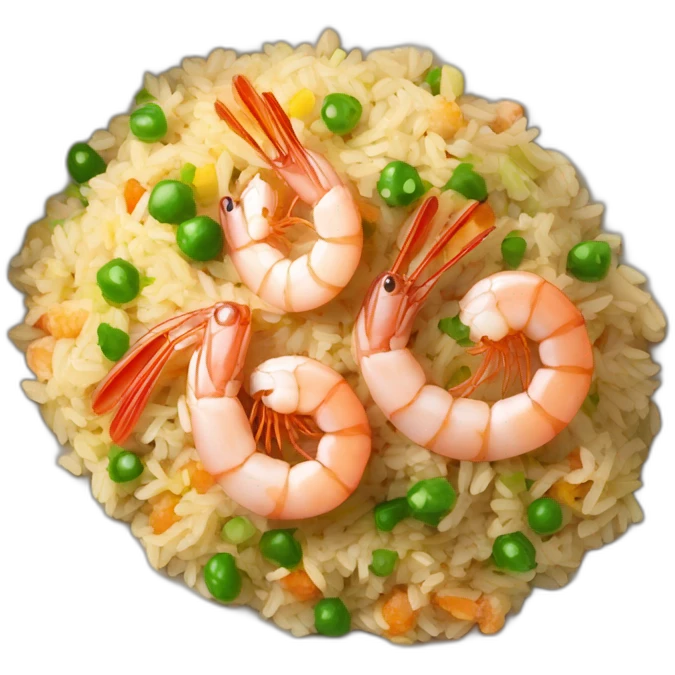 shrimp fried rice emoji