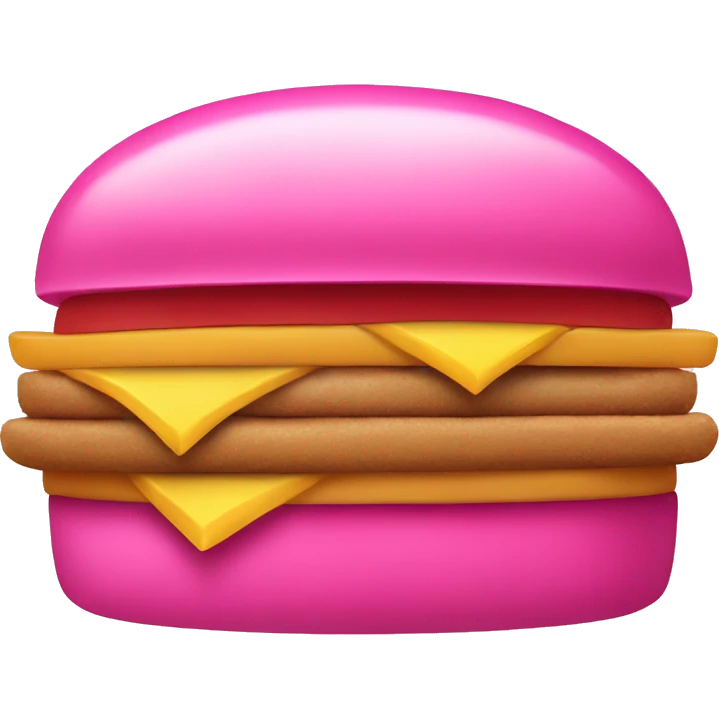 Pink McDonald’s logo emoji