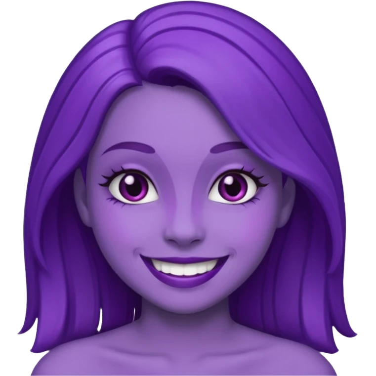 Purple girl emoji
