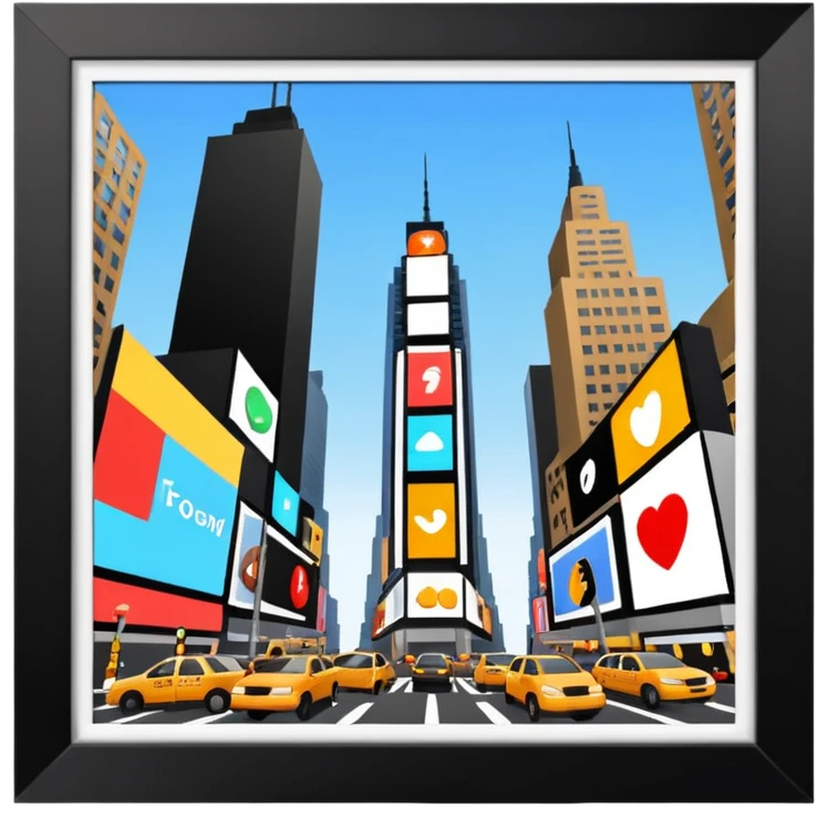 Time square  emoji