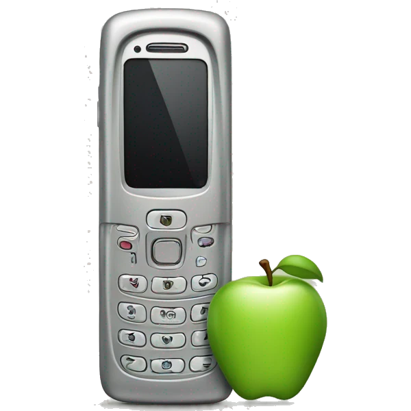 Cell phone brand  Android Eating apple's apple cell phone emoji