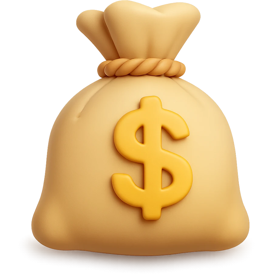 {
  "title": "3D Skeuomorphic Emoji Icon Schema",
  "type": "object",
  "properties": {
    "object": {
      "type": "string",
      "description": "Name of the object to be represented (e.g., 'money bag', 'camera', 'pizza')."
    },
    "style": {
      "type": "string",
      "enum": ["3D skeuomorphic emoji"],
      "description": "Visual style to be used for rendering."
    },
    "materials": {
      "type": "object",
      "properties": {
        "base": {
          "type": "string",
          "description": "Primary material texture, e.g., 'smooth cloth', 'metallic', 'plastic'."
        },
        "details": {
          "type": "array",
          "items": { "type": "string" },
          "description": "Secondary materials or embellishments (e.g., rope, buttons, stitching)."
        }
      }
    },
    "colors": {
      "type": "object",
      "properties": {
        "baseColor": {
          "type": "string",
          "description": "Main color of the object (e.g., '#F5DEB3' for a beige sack)."
        },
        "accentColors": {
          "type": "array",
          "items": { "type": "string" },
          "description": "Accent or highlight colors (e.g., yellow for dollar sign)."
        }
      }
    },
    "lighting": {
      "type": "object",
      "properties": {
        "type": {
          "type": "string",
          "enum": ["soft", "ambient", "studio"],
          "description": "Lighting type used to shade and define volume."
        },
        "shadows": {
          "type": "boolean",
          "description": "Indicates if soft drop shadows are used."
        }
      }
    },
    "geometry": {
      "type": "object",
      "properties": {
        "dimensionality": {
          "type": "string",
          "enum": ["3D"],
          "description": "Indicates that object is rendered in 3D."
        },
        "roundedEdges": {
          "type": "boolean",
          "description": "Indicates if object has smooth, rounded edges."
        }
      }
    },
    "expression": {
      "type": "string",
      "enum": ["playful", "realistic", "friendly"],
      "description": "Overall emotional tone of the icon."
    },
    "background": {
      "type": "string",
      "enum": ["transparent", "white", "gradient"],
      "description": "Background type for the rendered emoji."
    }
  },
  "required": ["object", "style", "materials", "colors", "lighting", "geometry", "expression", "background"]
}

color palette emoji