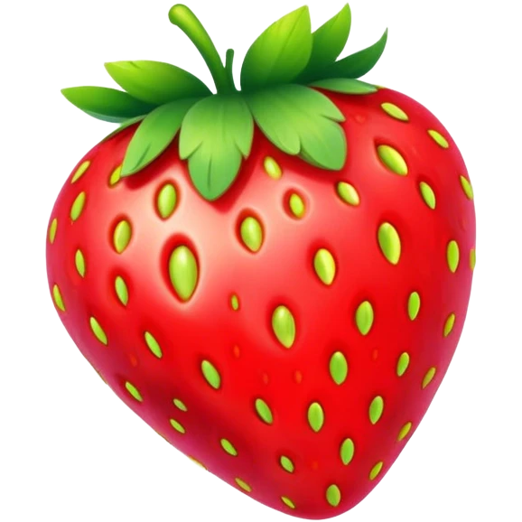 A rainbow strawberry emoji