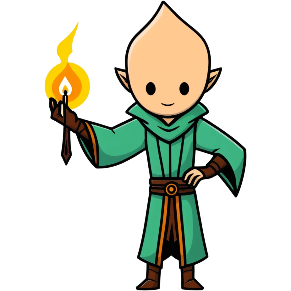 Solas from Dragon Age casting magic spell emoji