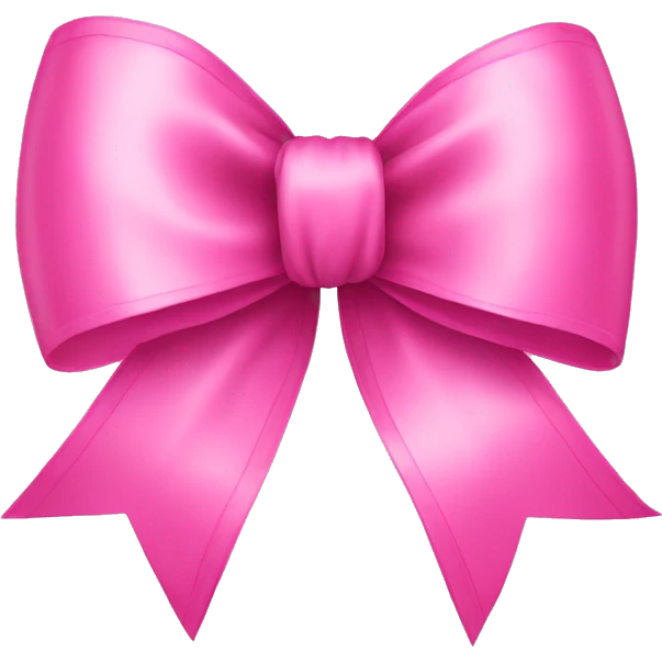 Hanging Pink bow ribbon  emoji