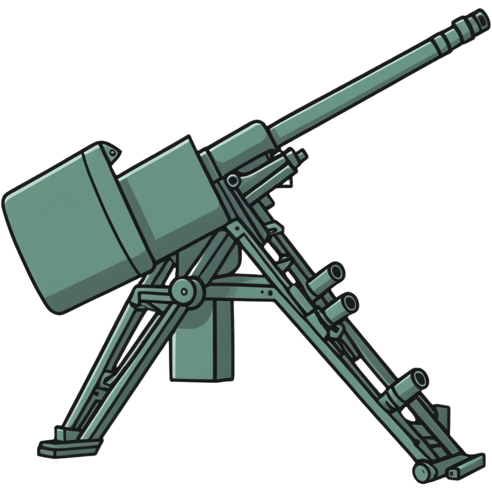 Soviet anti-aircraft gun emoji
