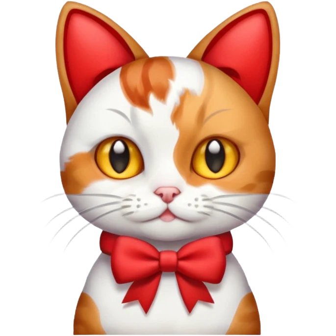 Cat with a bow emoji