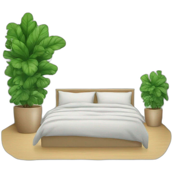 Chambre avec plante emoji