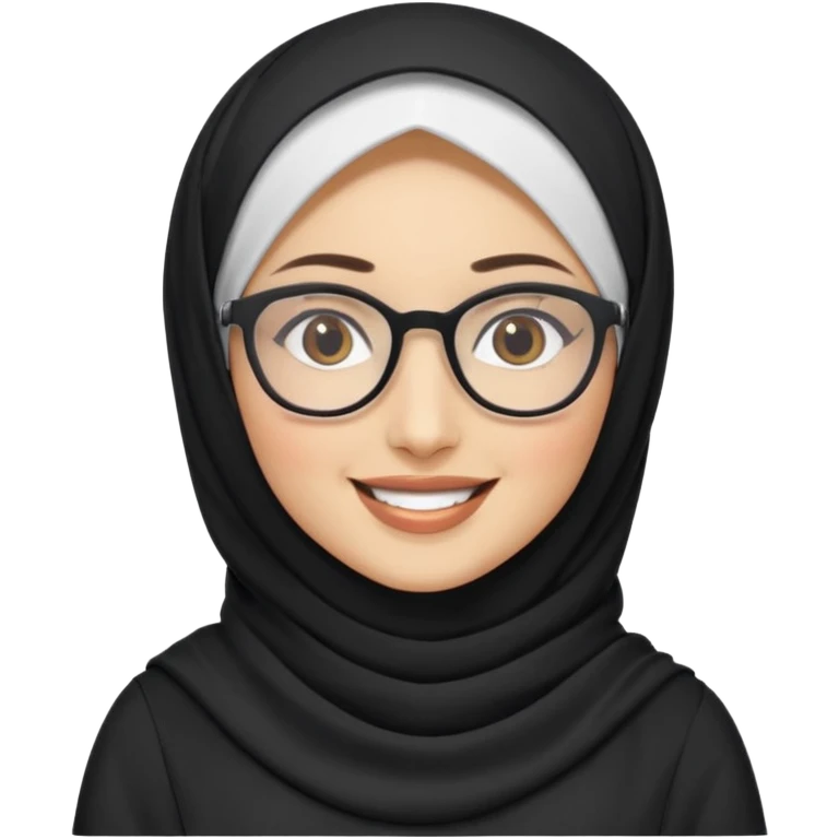 tech hijabie with glasses emoji