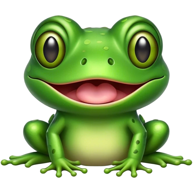 A frog that is square with a really long tongue emoji