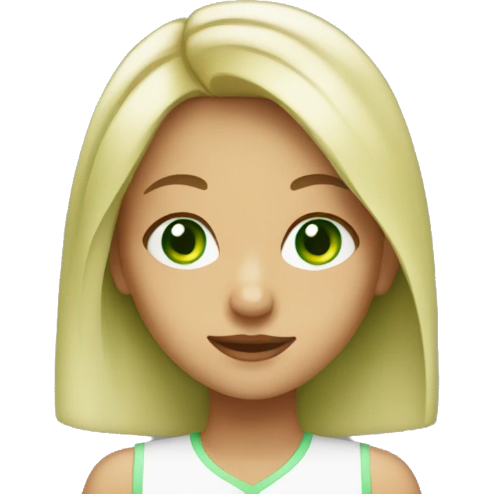 girl Green eyes  emoji