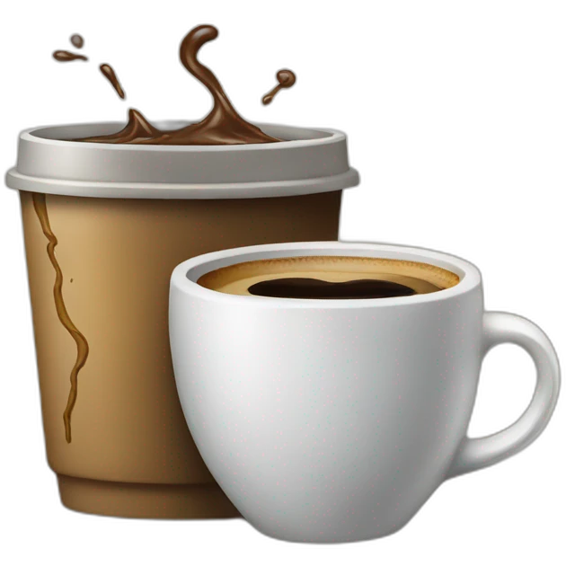 Graffiti and coffee emoji