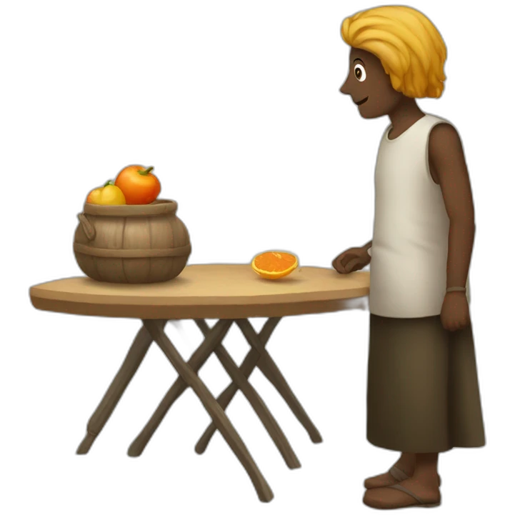 azafata with a table emoji