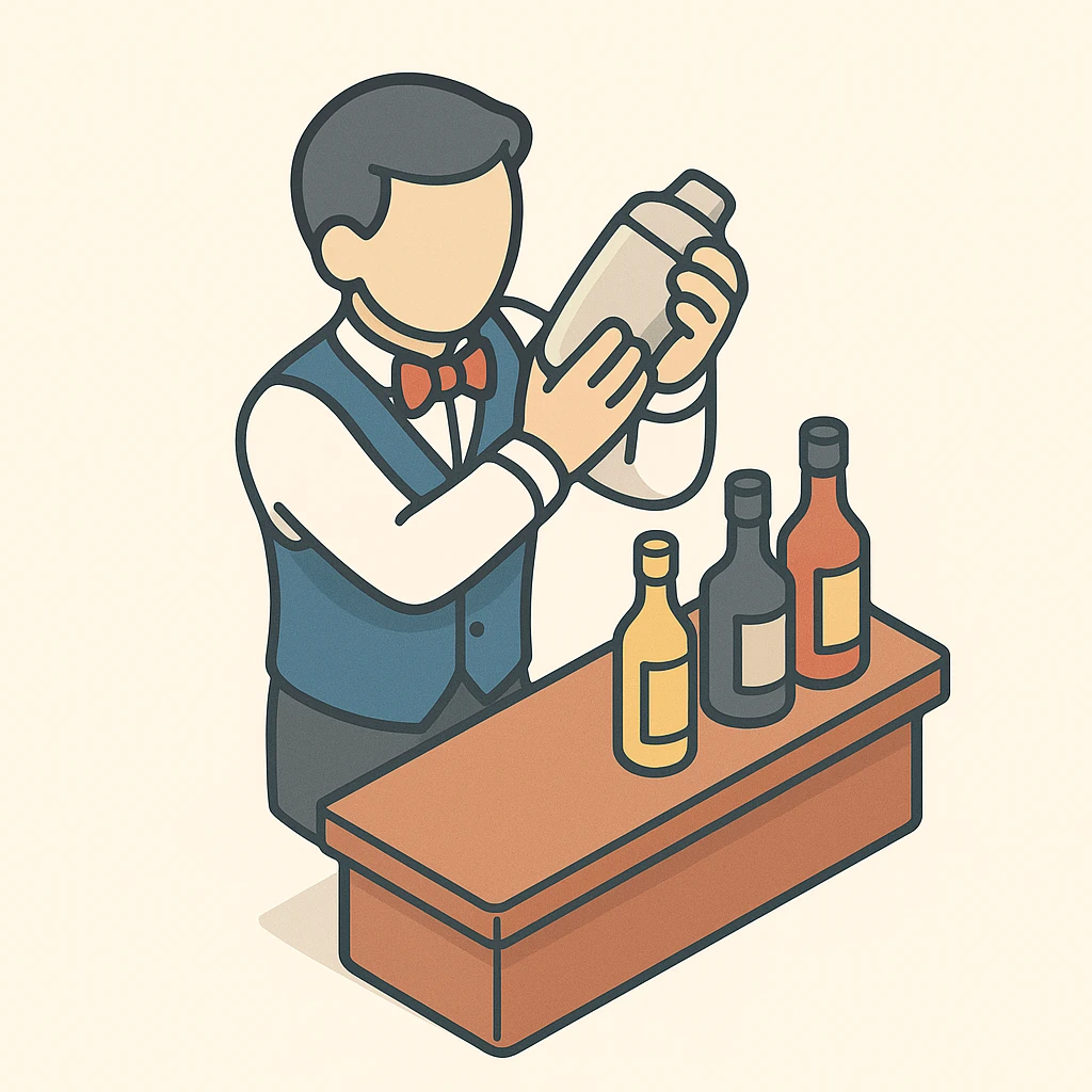 bartender mixing drinks emoji