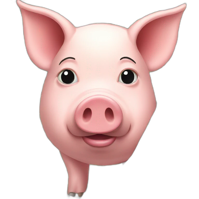 Pig with money eyes emoji