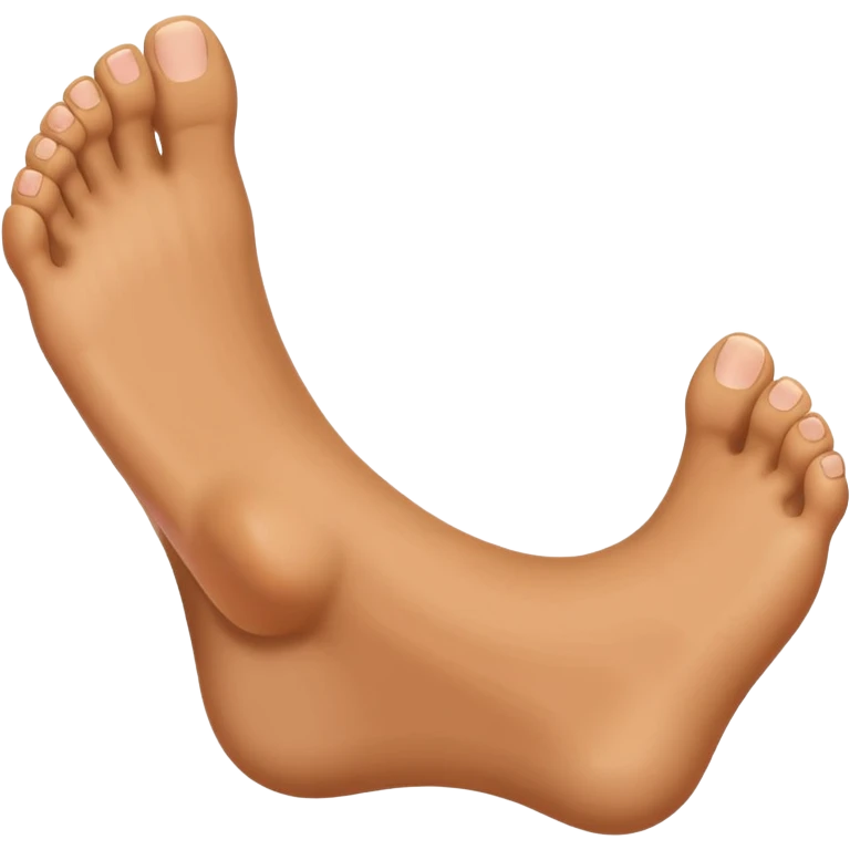 Foot that looks like a thumbs up emoji