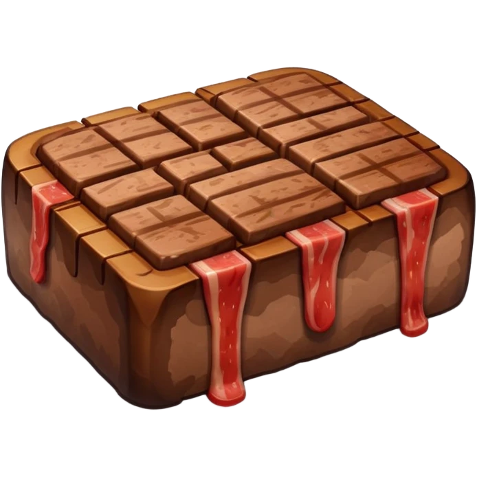 Minecraft steak emoji