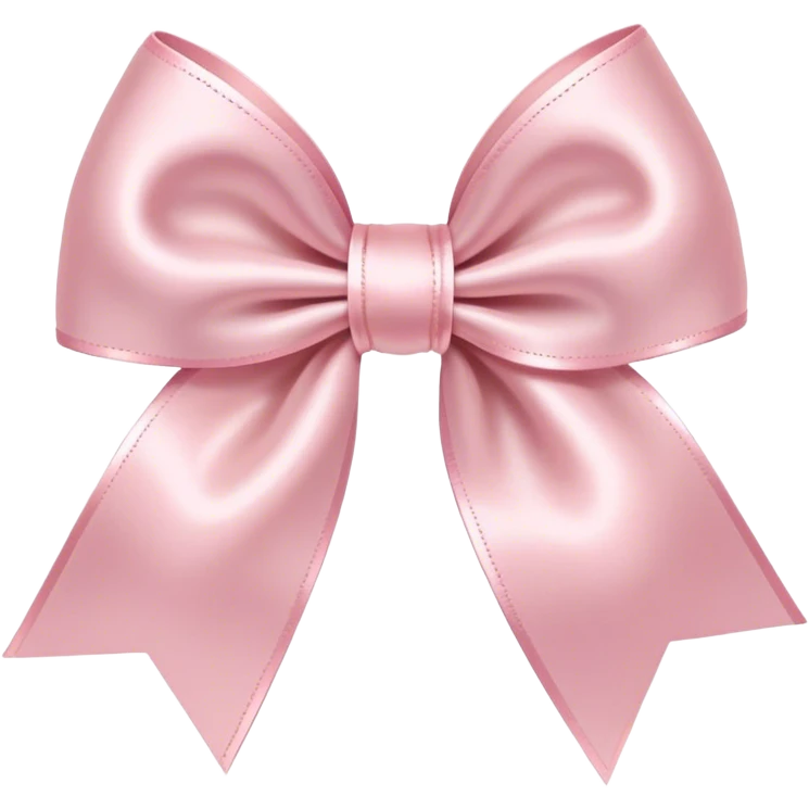 light pink bow on light pink bow emoji