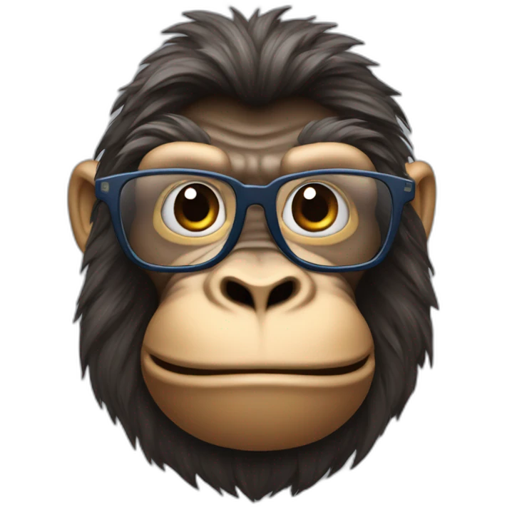 kong wearing glasses emoji