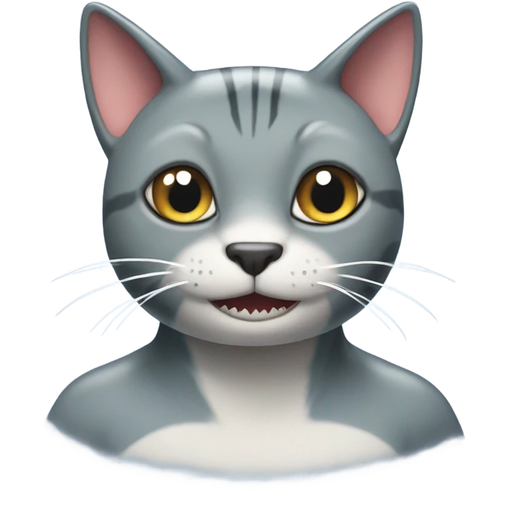 shark with cat emoji
