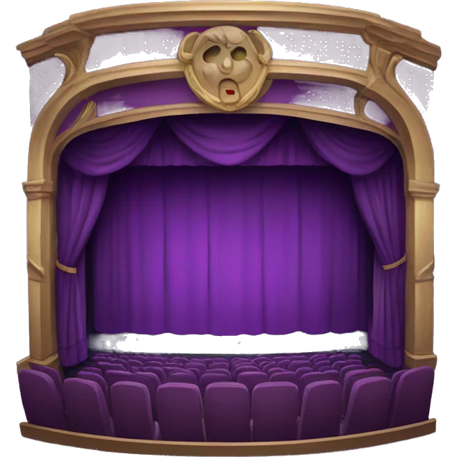 Purple theater  emoji