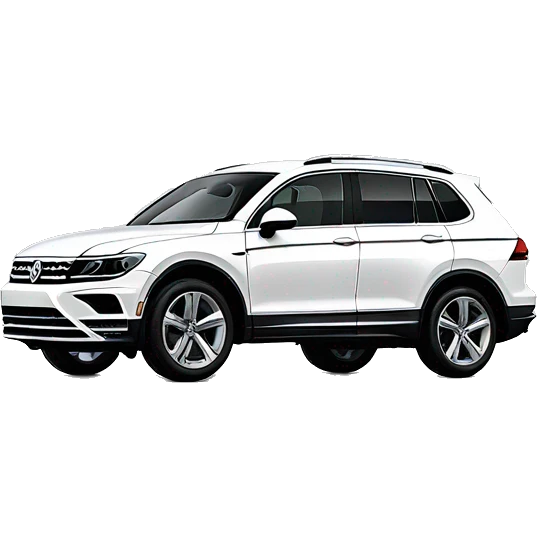 2024 white VW Tiguan r line emoji